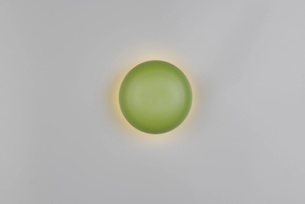 Green wall lamp Davey Ø 15cm Trio 4017807643824