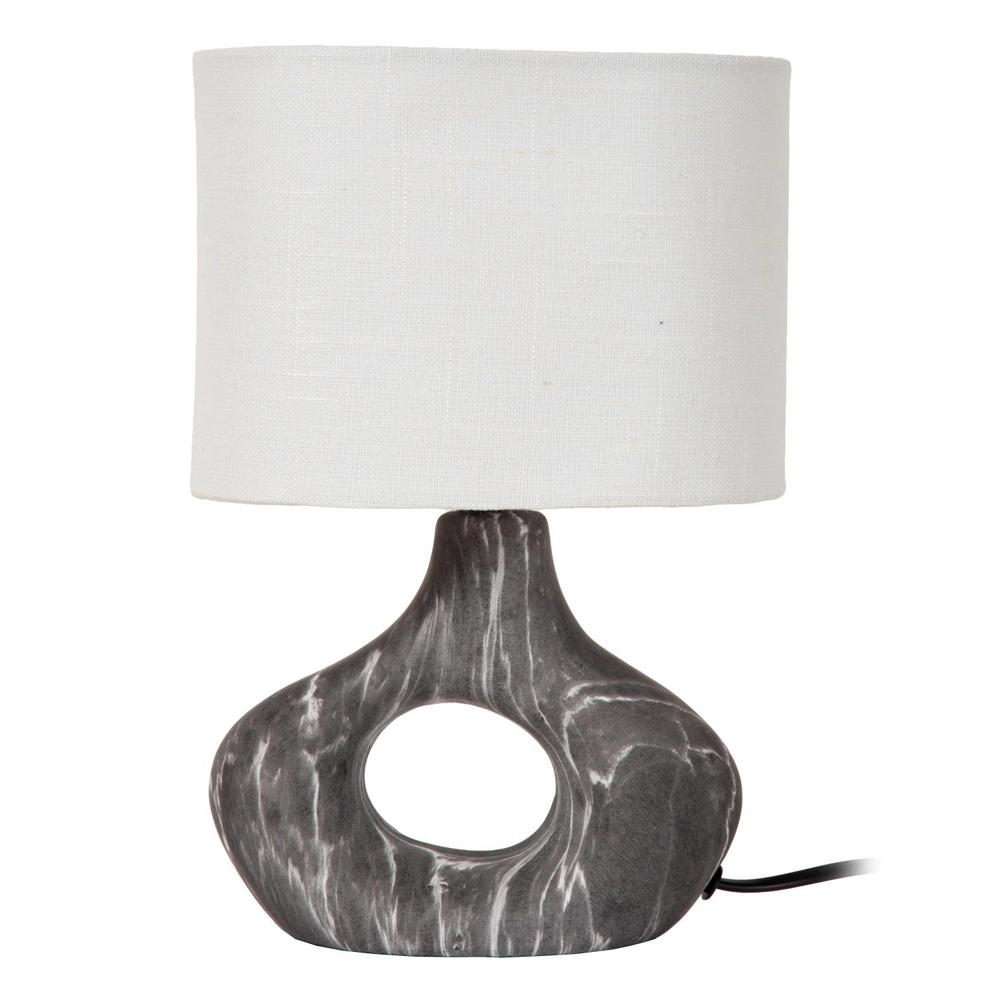 Table lamp Tomeo black with white hood
