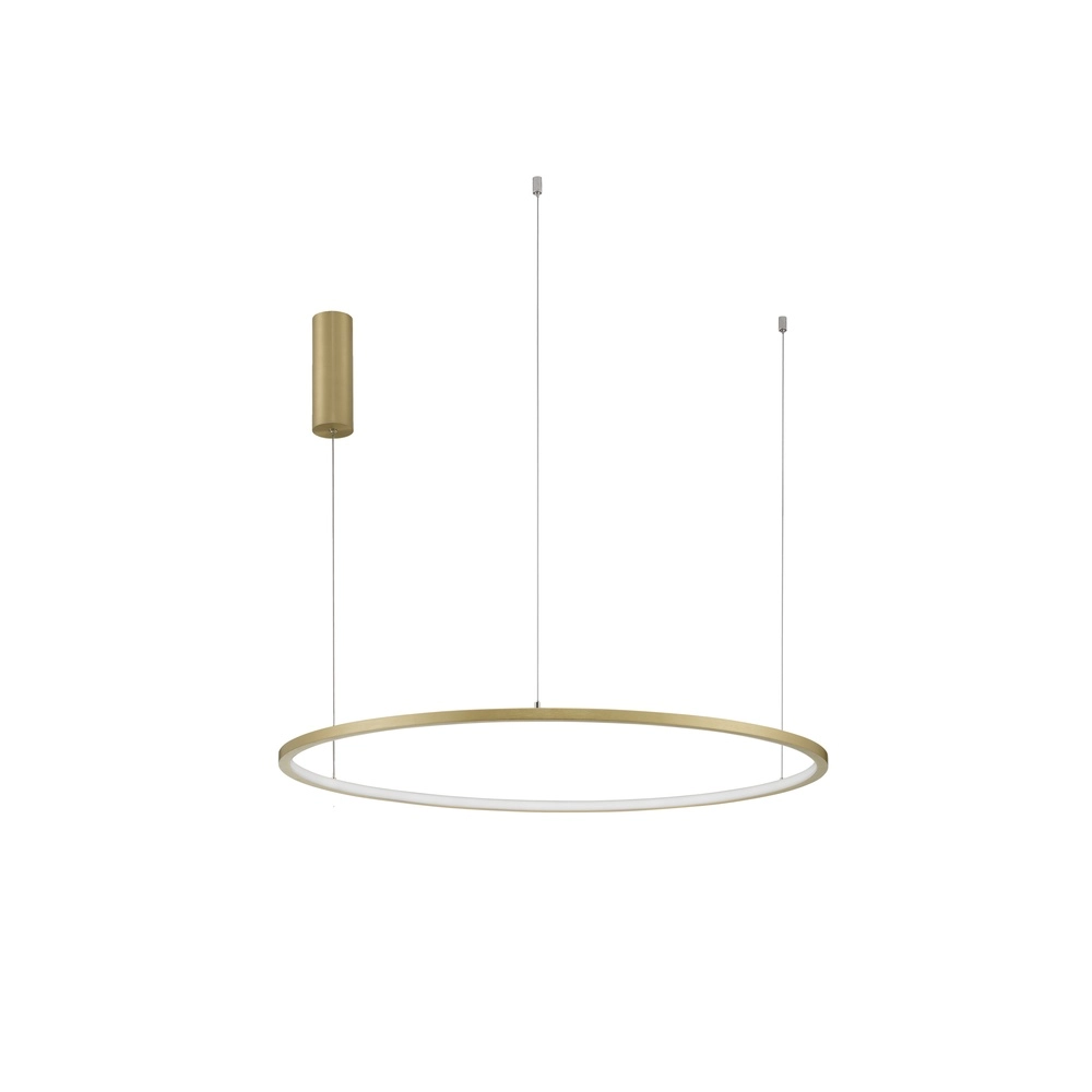 Round pendant lamp Tarquin gold Ø 80cm Lyora 5212017438317