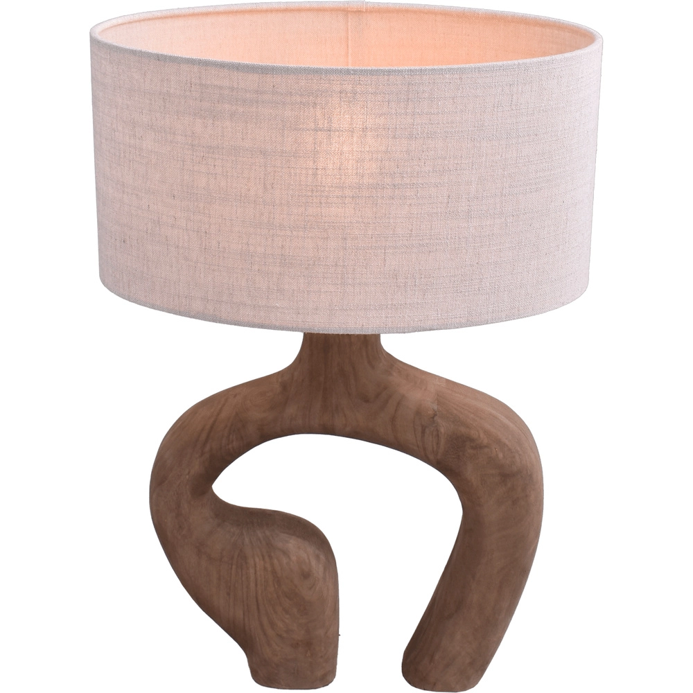 Japandi table lamp Woodie 40cm -wood with natural