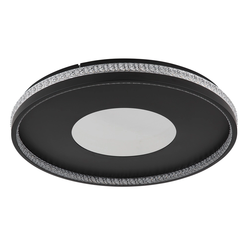 Ceiling light Shirley black with crystal Globo 9007371575299