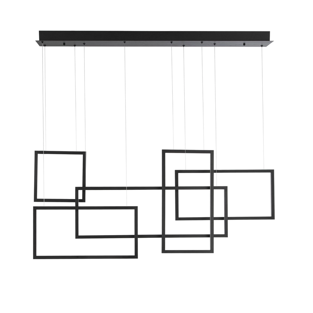 Pendant lamp Cornice Black design Lyora 5212017424716