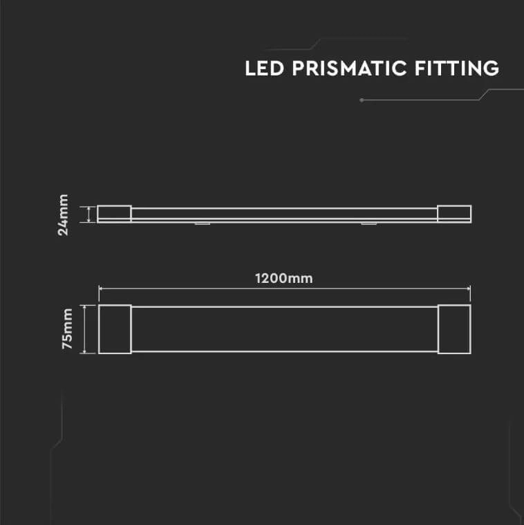 Barn lighting XS - 120cm - 40W 3000K IP20 Vtac 3800157663724