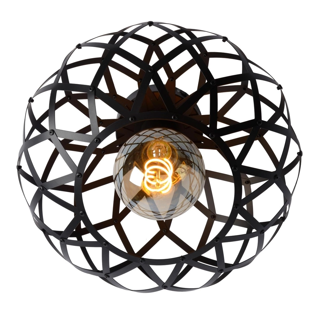 Ceiling lamp Wolfram Black Lucide 5411212211309