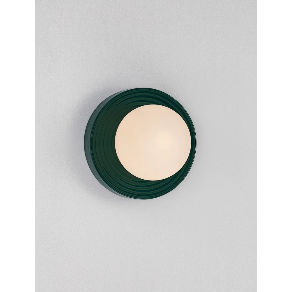 Wall lamp Orbique green Ø 22cm Lyora 5212017483881