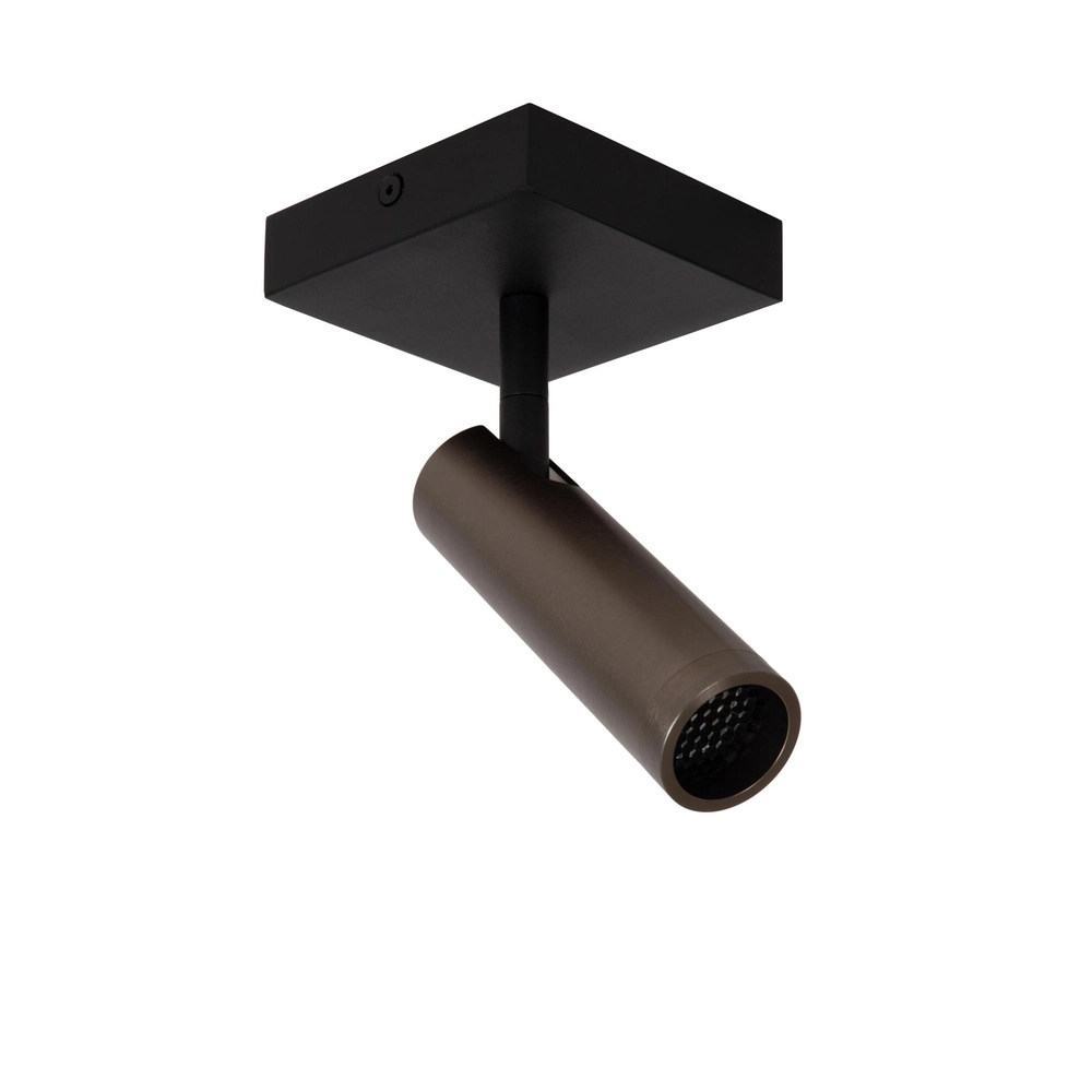 Sleek ceiling lamp Grado metallic grey