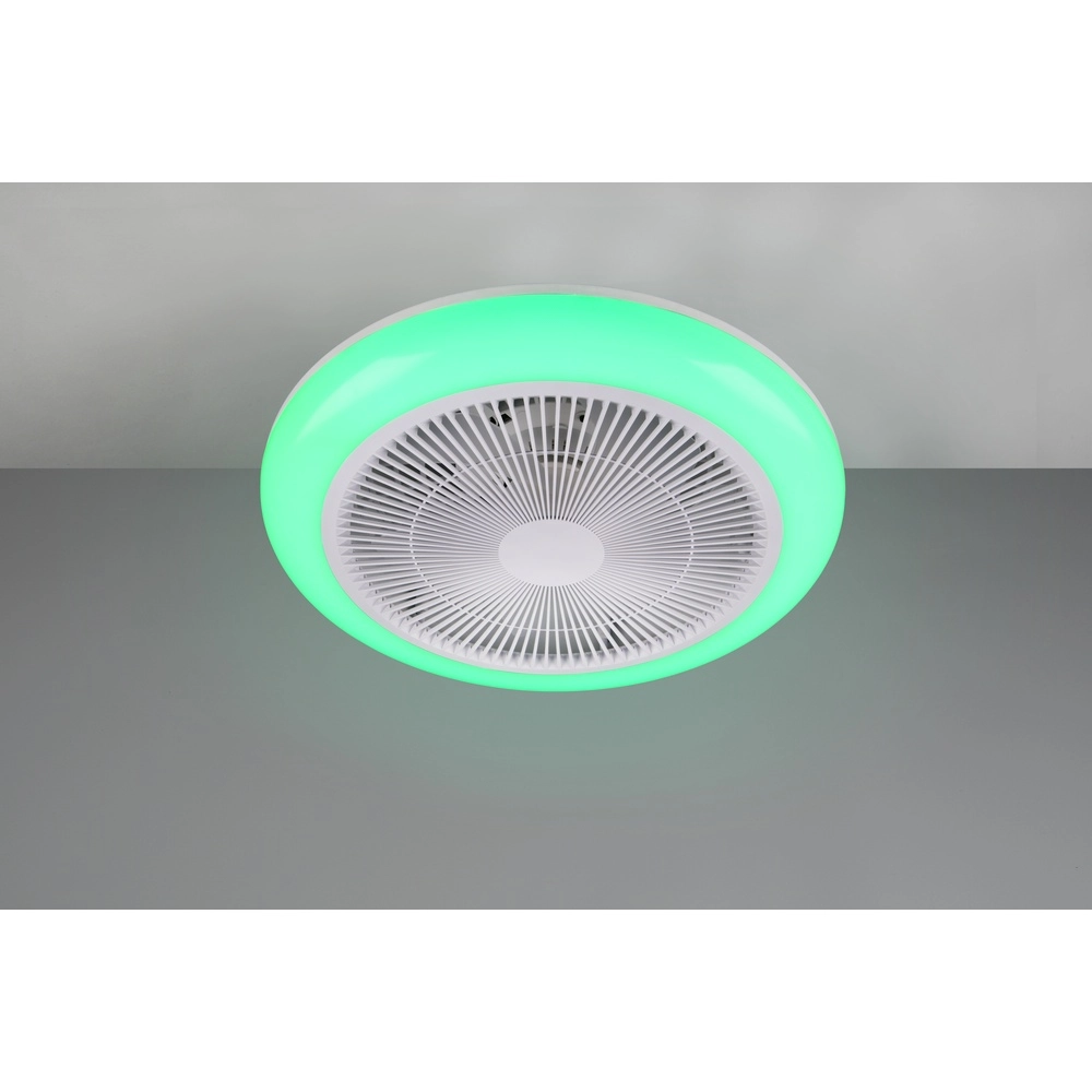 Design fan Holmsund white Ø 46cm with RGB function Trio 4017807688665