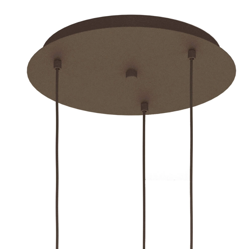 Amber glass hanging lamp Estanys 1 3-light Stars of Light 9008606235940