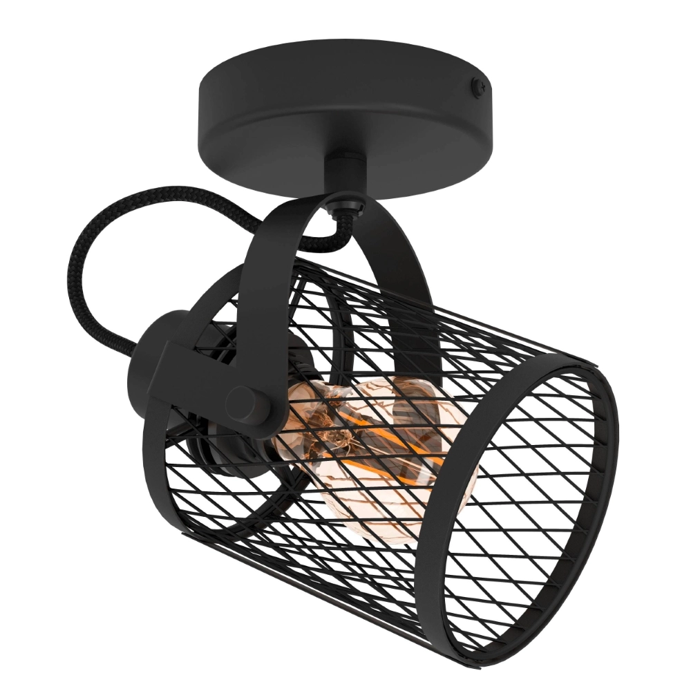 Ceiling lamp Dellow 1 black single