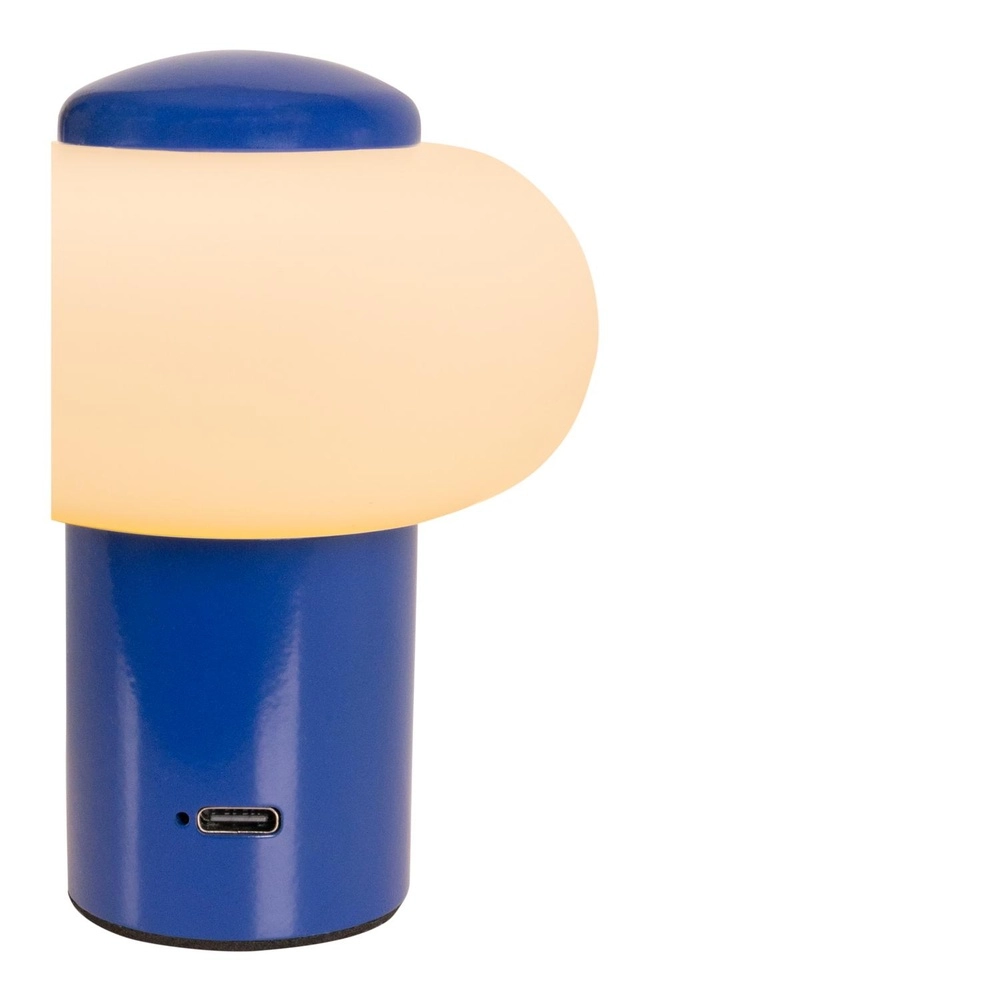 Rechargeable table lamp Gustav blue Lucide 5411212442062
