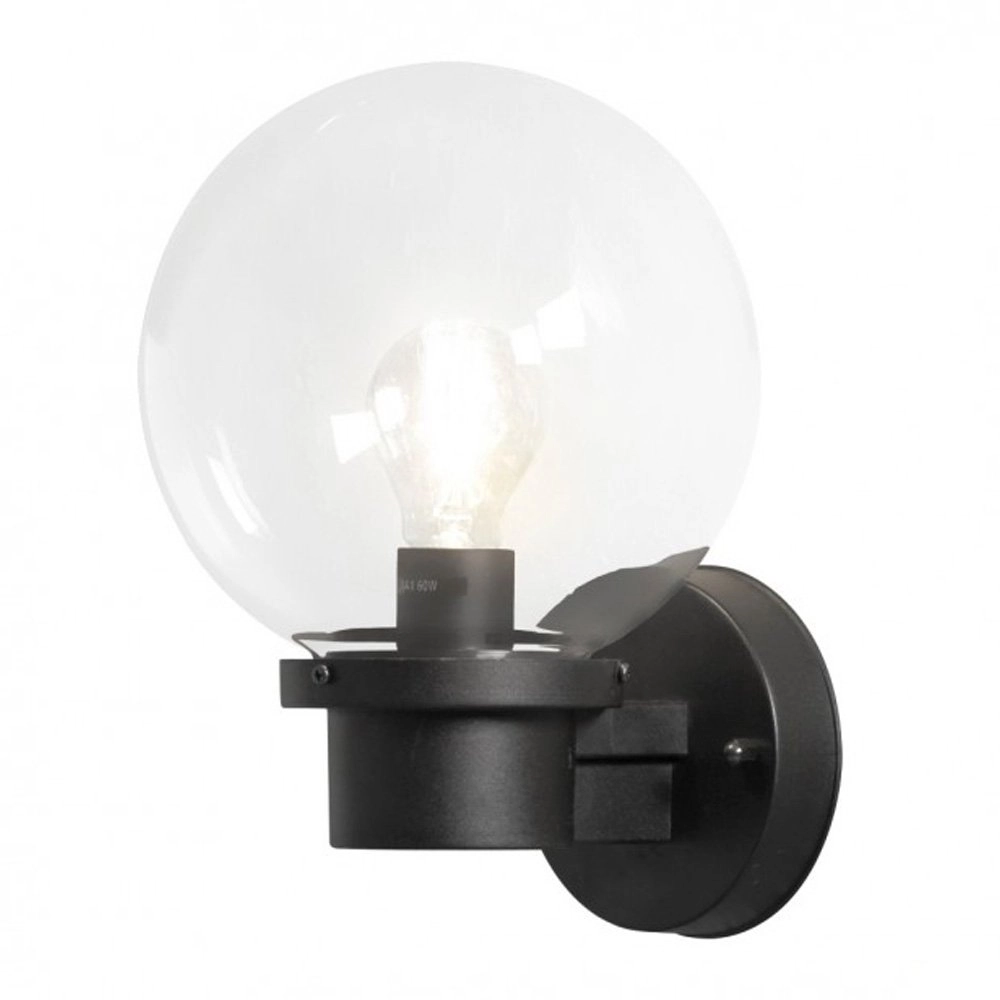 Outdoor lamp globe Nemi black