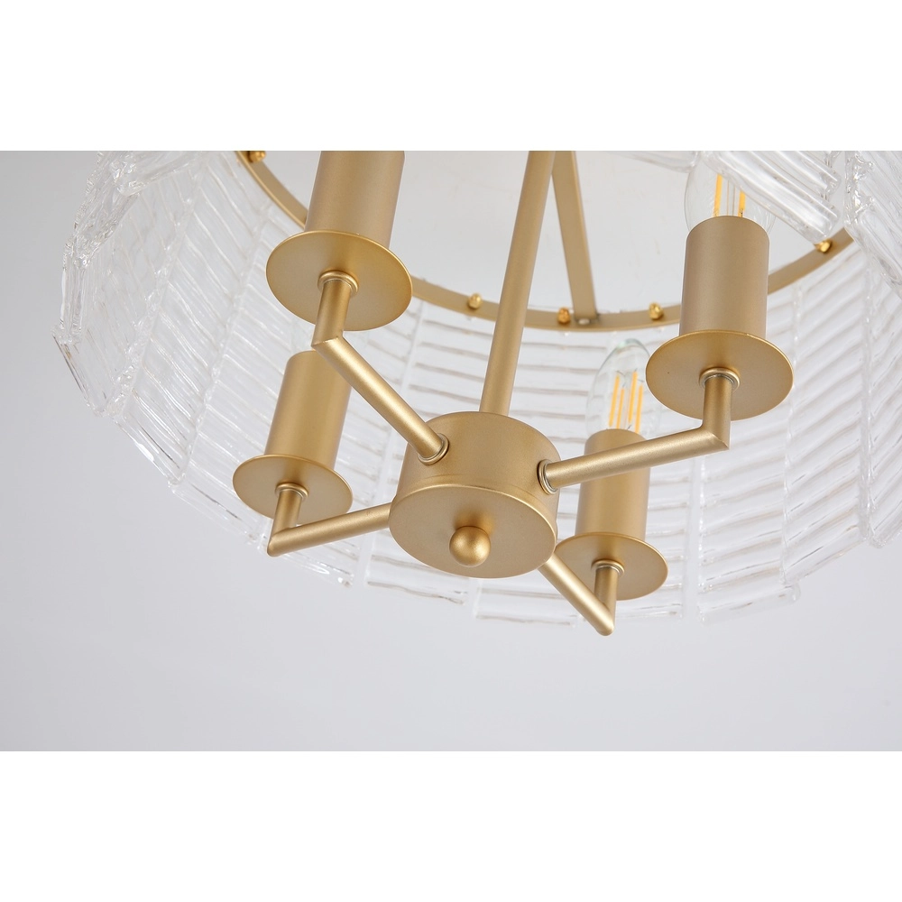 Classic ceiling lamp Flute Gold
