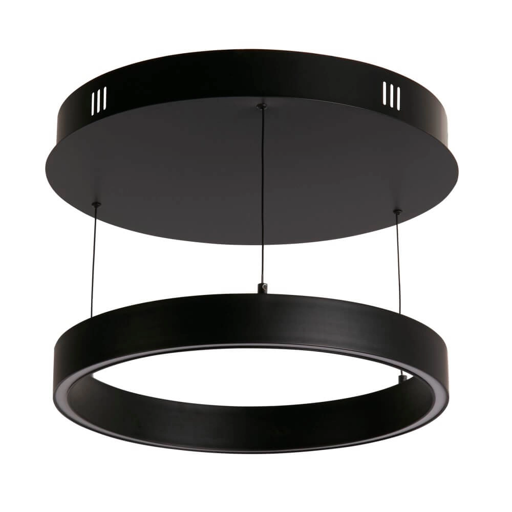 Round pendant lamp Layla black Ø 44cm Searchlight 5053423255712