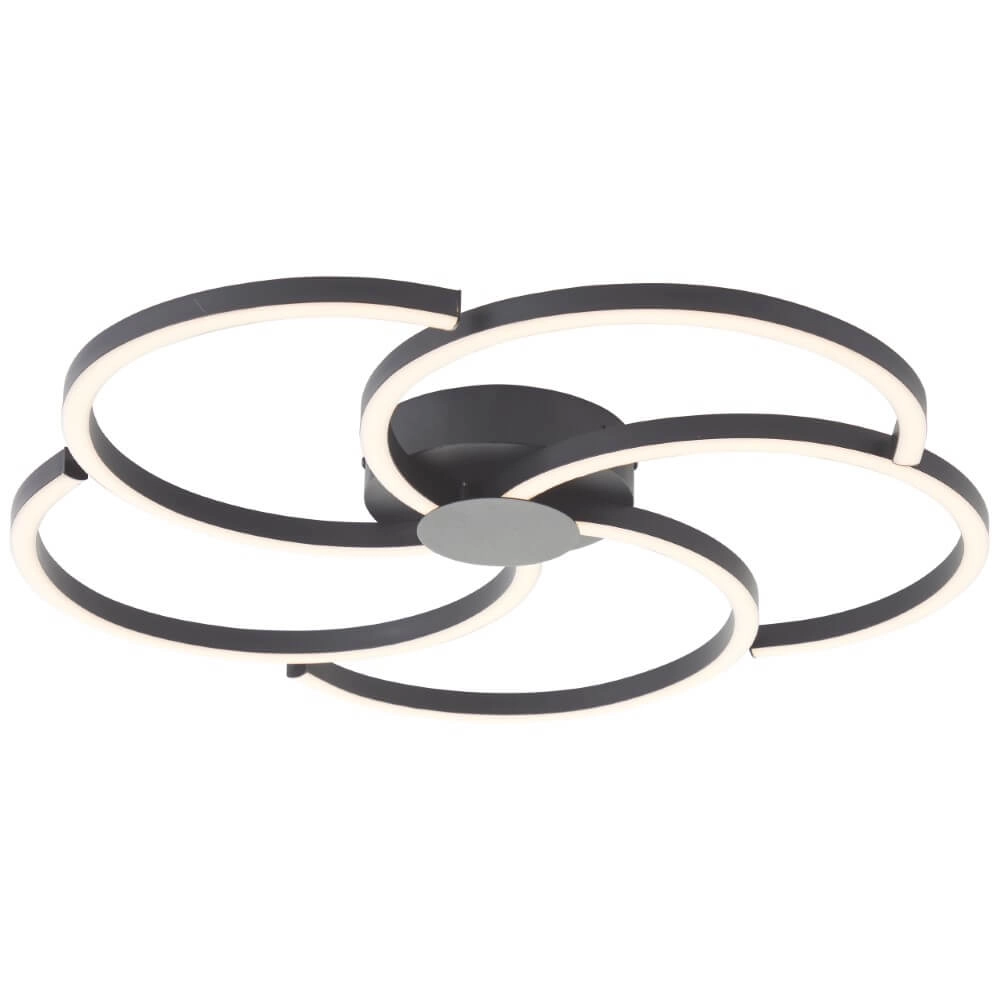 Dimmable ceiling light Fico black