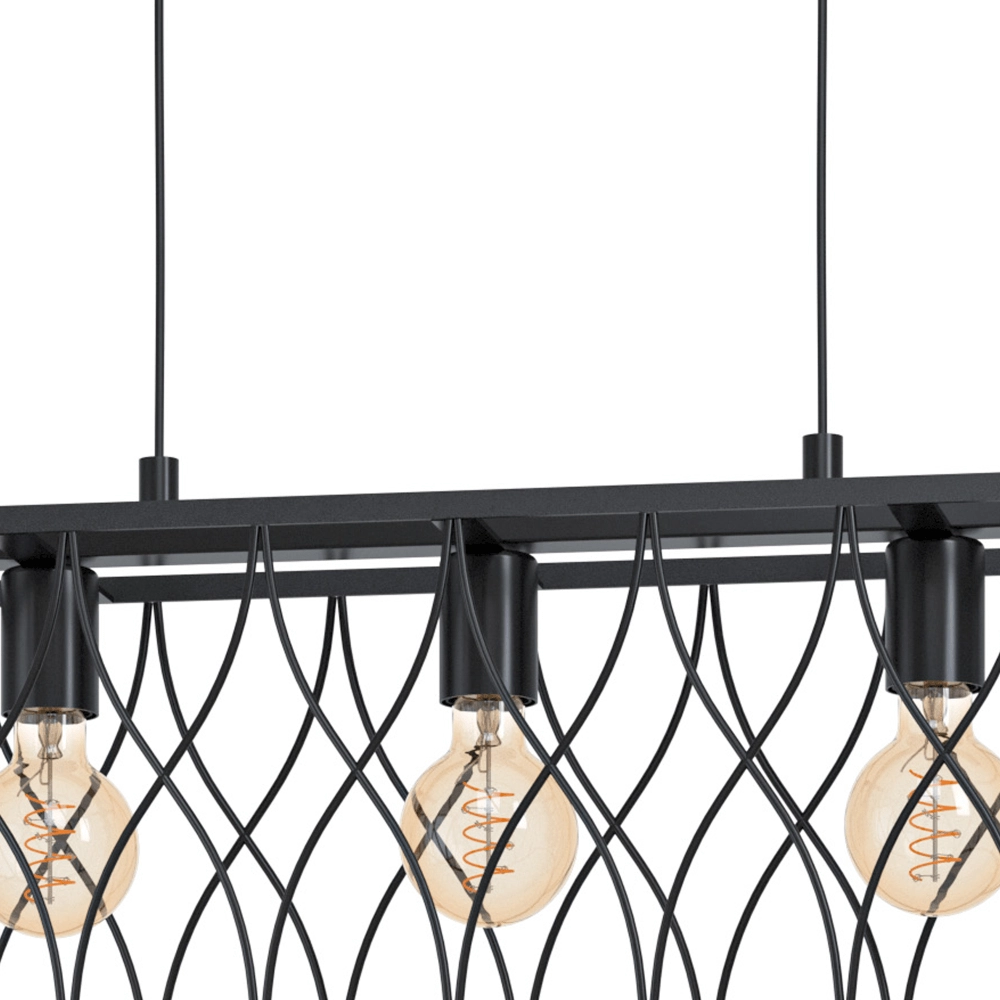 Black hanging lamp Giltspur Eglo 9002759435547