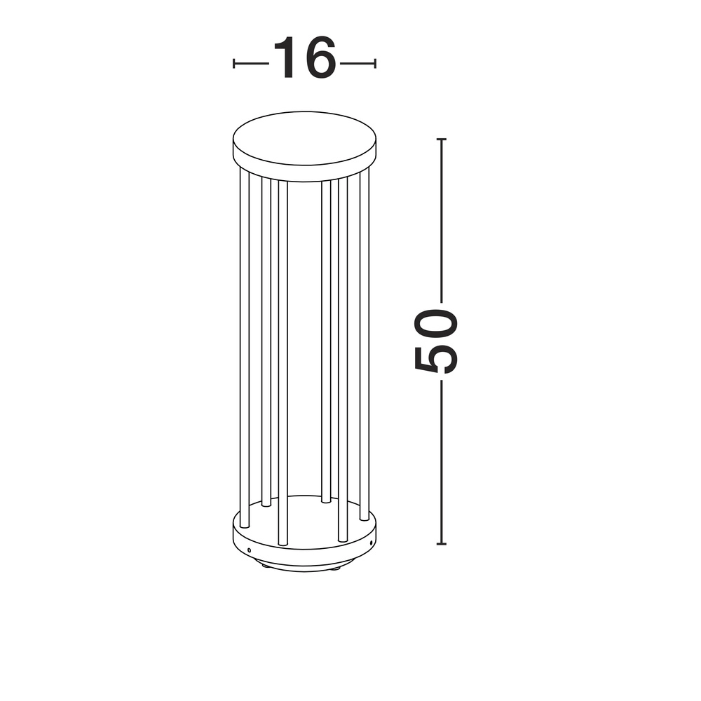 Garden lamp design Nereus M anthracite Lyora 5212017449481