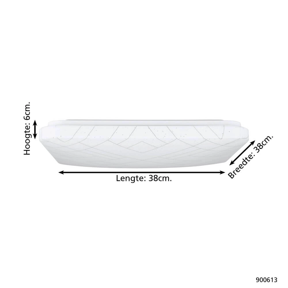 Modern ceiling lamp Rende square Eglo 9008606245109