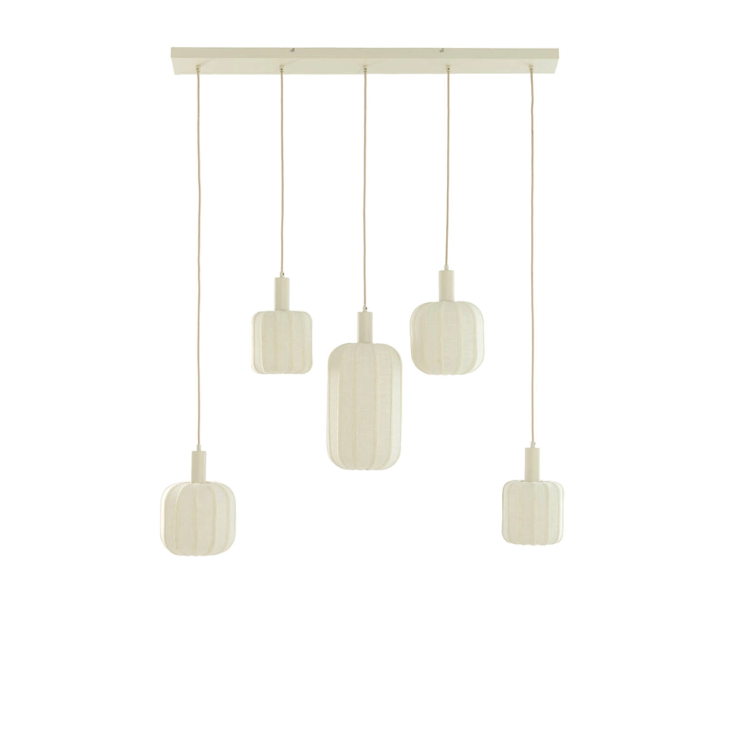 5L dining table pendant lamp Tufia linen cream