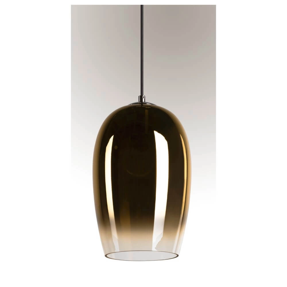 Glass pendant lamp Pantilo gold glass - Ø18cm SLV 4024163266376