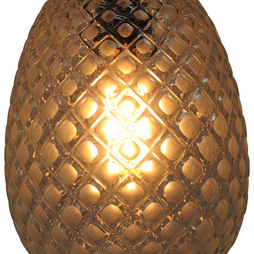Black hanging lamp Pineapple 6-light with smoked glass Masterlight 8718121209920