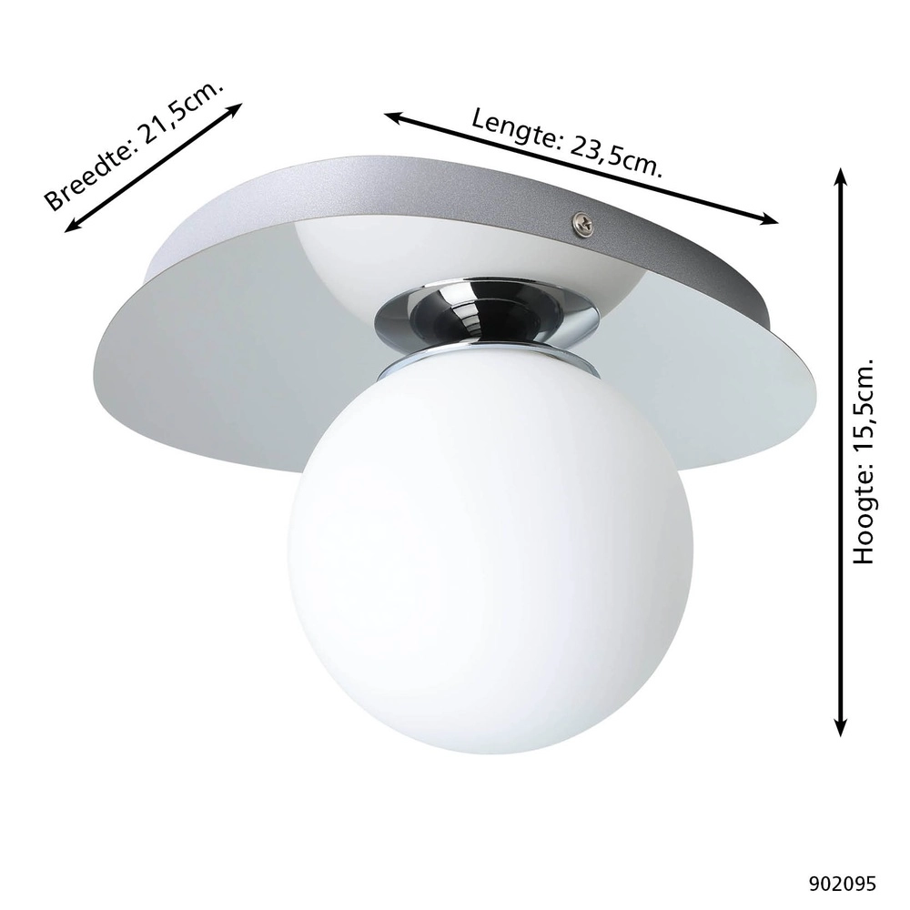 Ceiling lamp Castrovido only chrome Eglo 9008606360727