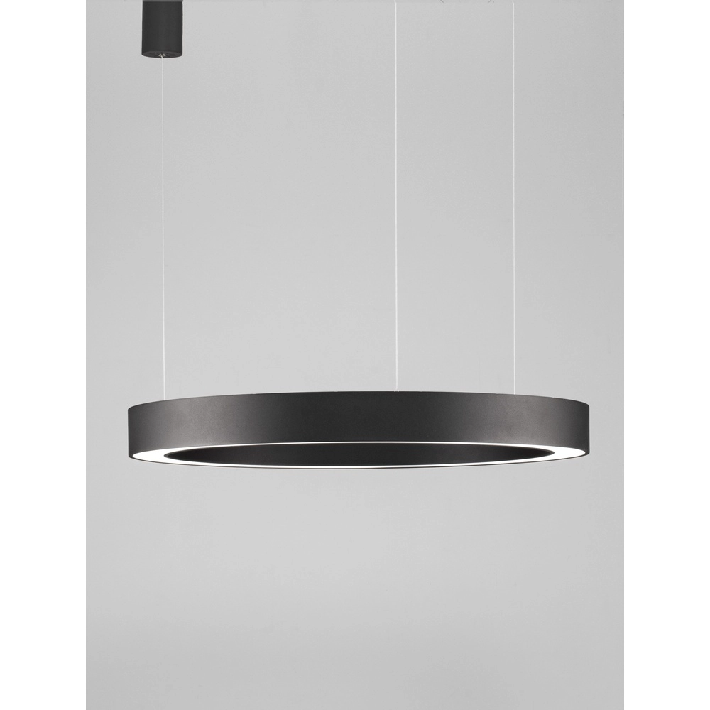 Pendant lamp Morbido black Ø 80cm Lyora 5212017438676