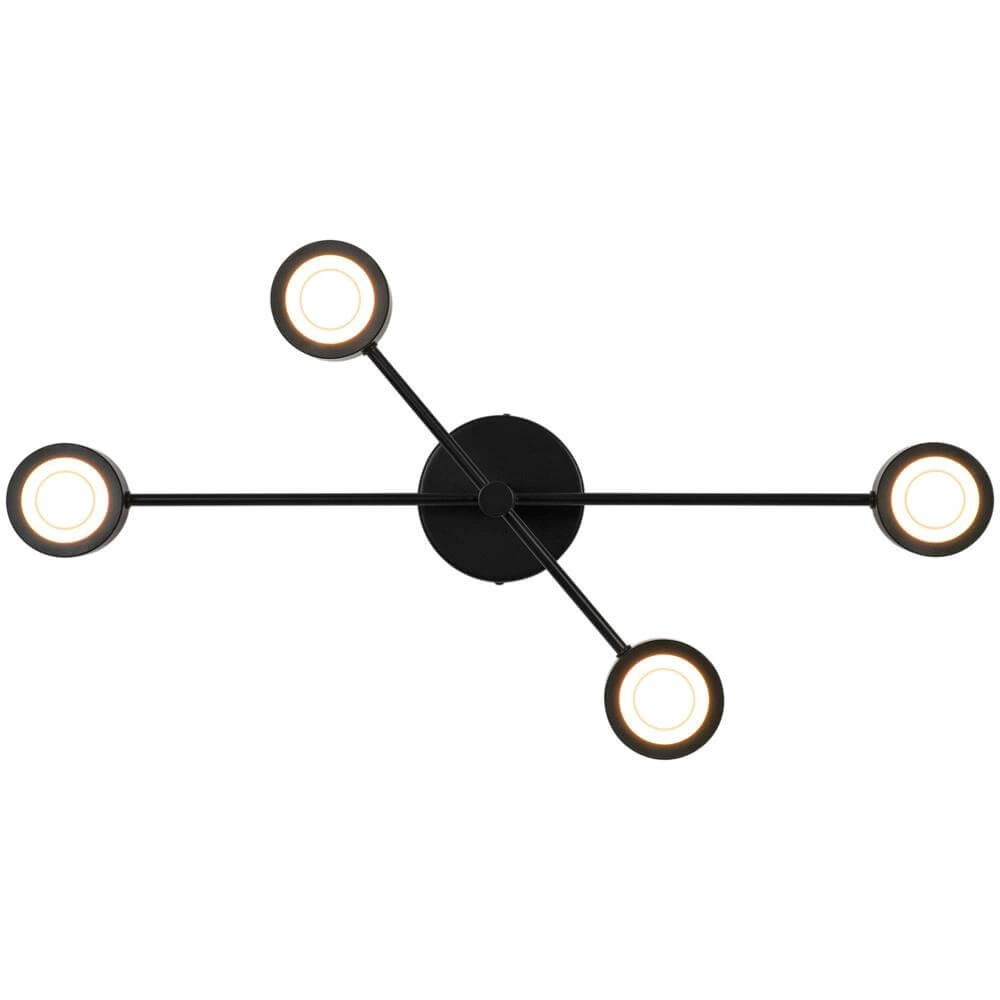 4-light ceiling lamp Clyde Design black Nordlux 5704924018442