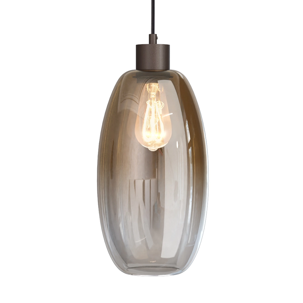Glass pendant lamp Olive 3x Ø 18.5cm - cocoa Masterlight 8718121397696