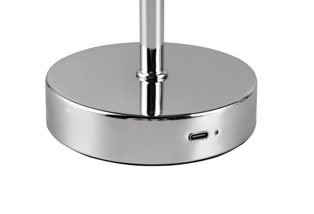 Rechargeable table lamp Jeff chromium Trio 4017807598988