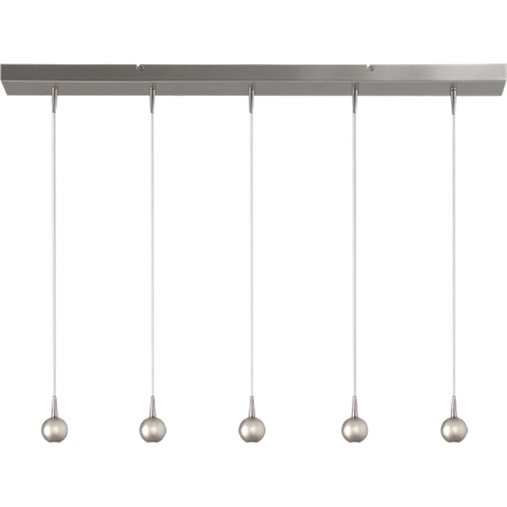 5-light pendant lamp Talana nickel Ø 6cm DTW