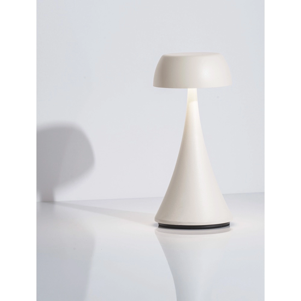 Table lamp Ycro white rechargeable with USB