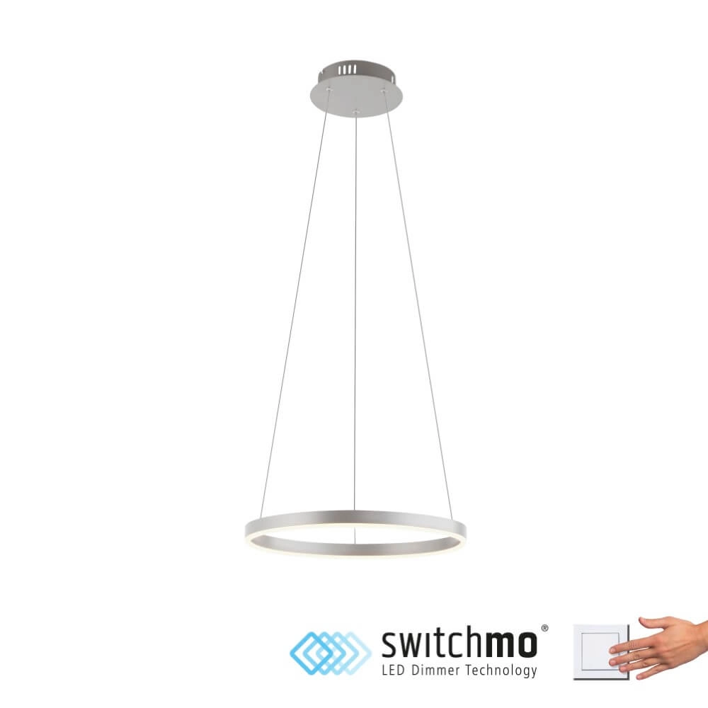 Pendant lamp Ritus aluminium Just Light 4043689983499