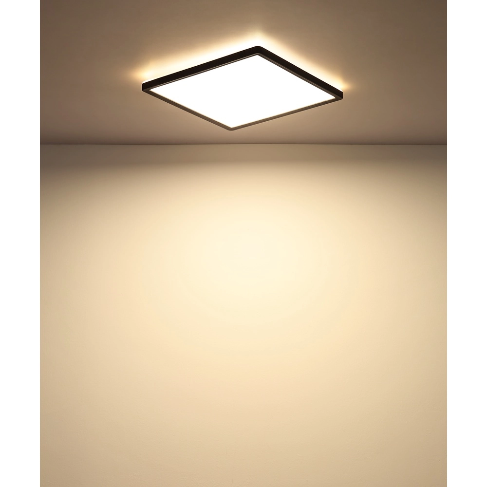 Ceiling light Sapana Square 29.4cm Black Globo 9007371414390