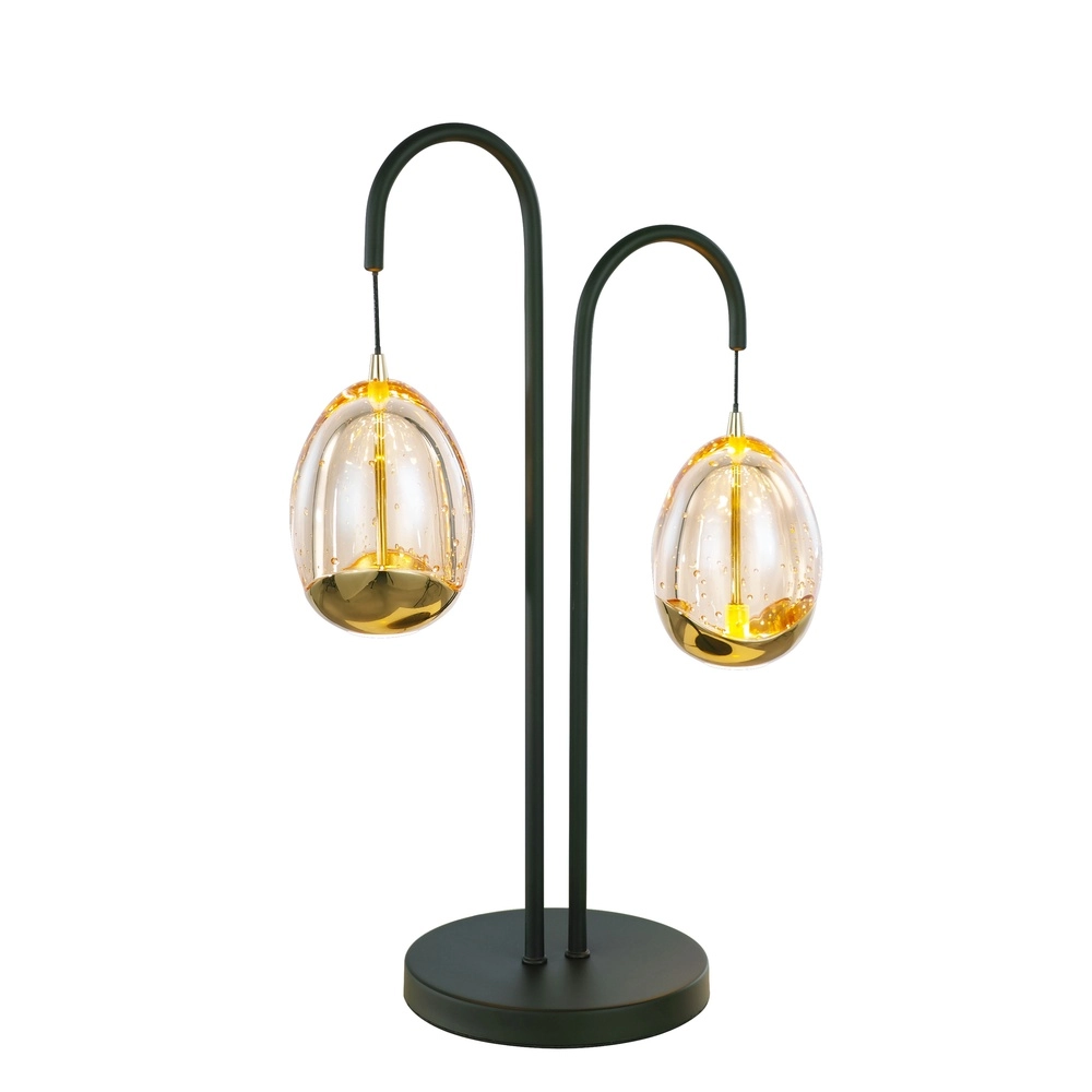 Table lamp Golden Egg black 2-lights