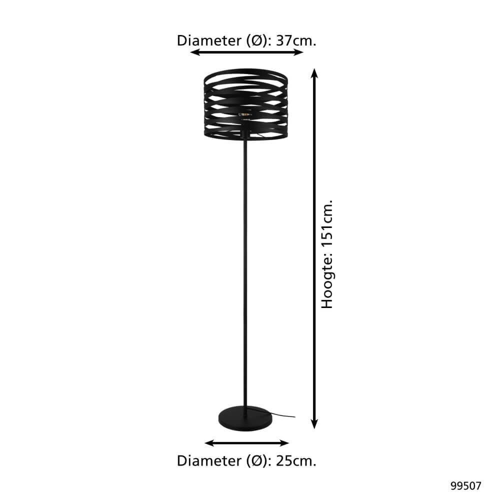 Black table lamp Cremella Eglo 9002759995072