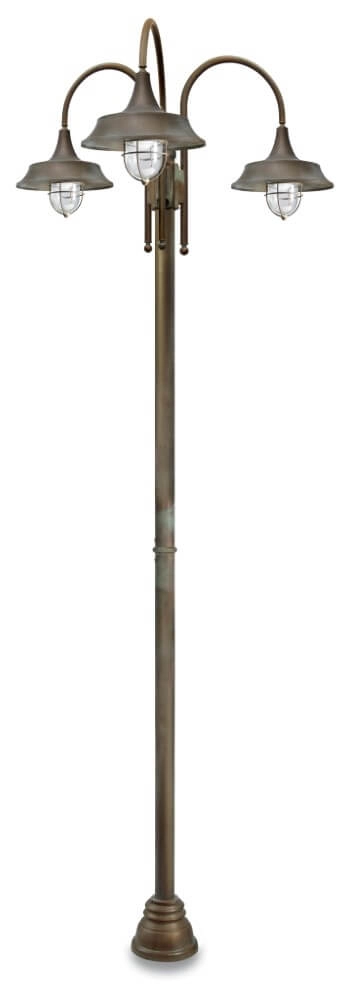 Floor lamp Atelier XL - aged brass 3-lights
