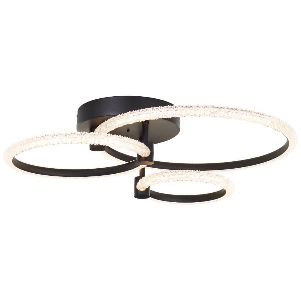 Round ceiling lamp Aydin black Brilliant 4004353442087
