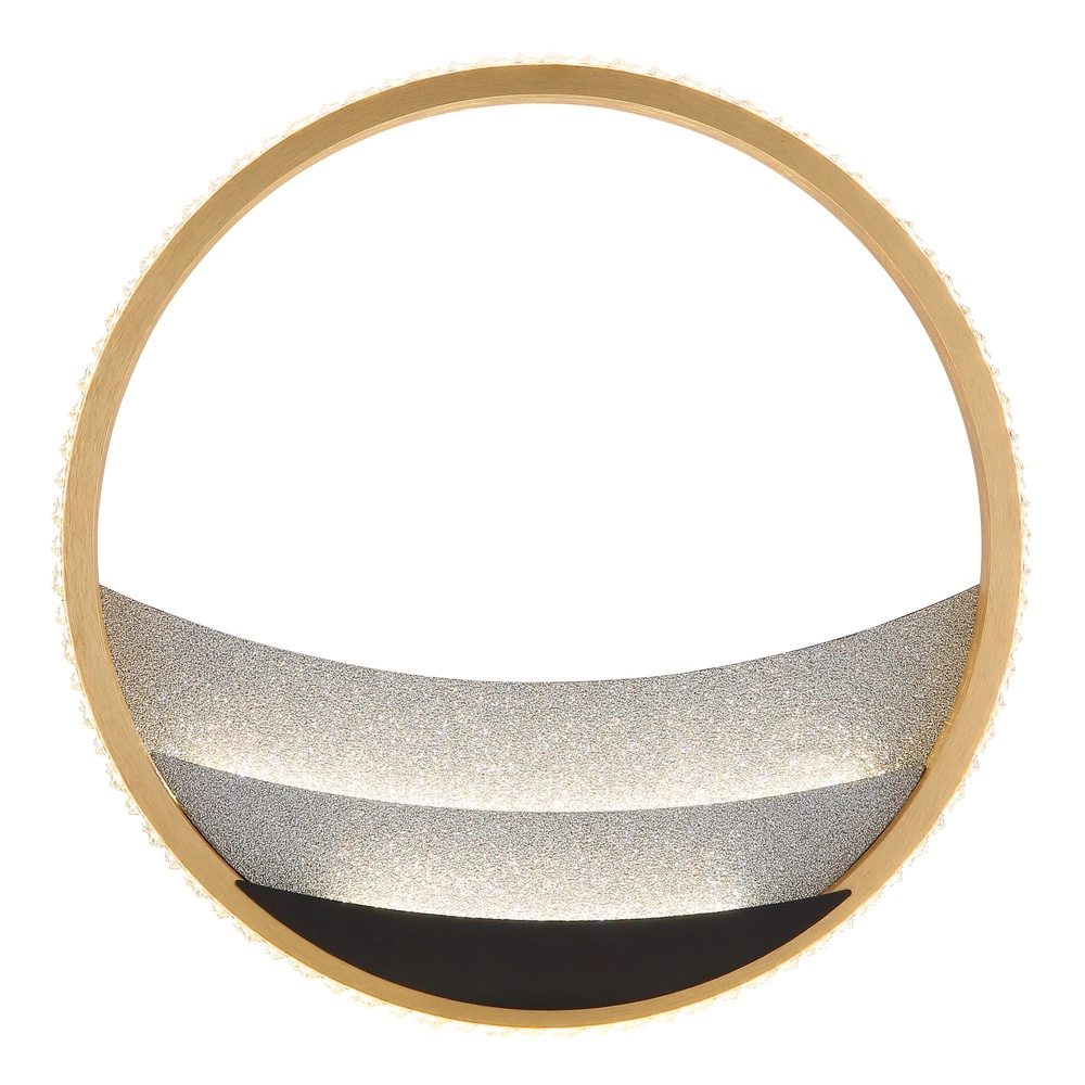 Unique ceiling lamp Constance black with gold Ø 29,5cm Globo 9007371569847
