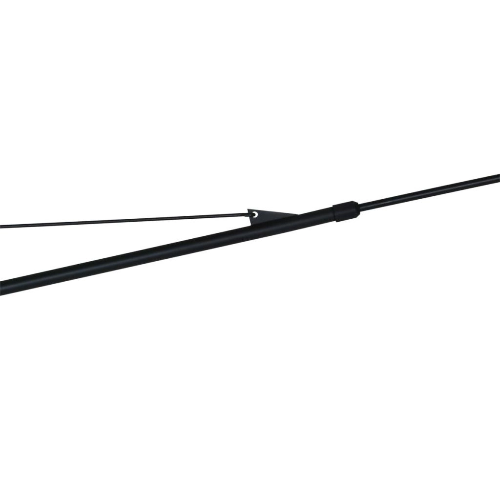 Black wall lamp Vela Lino with cream cap Steinhauer 8712746182491