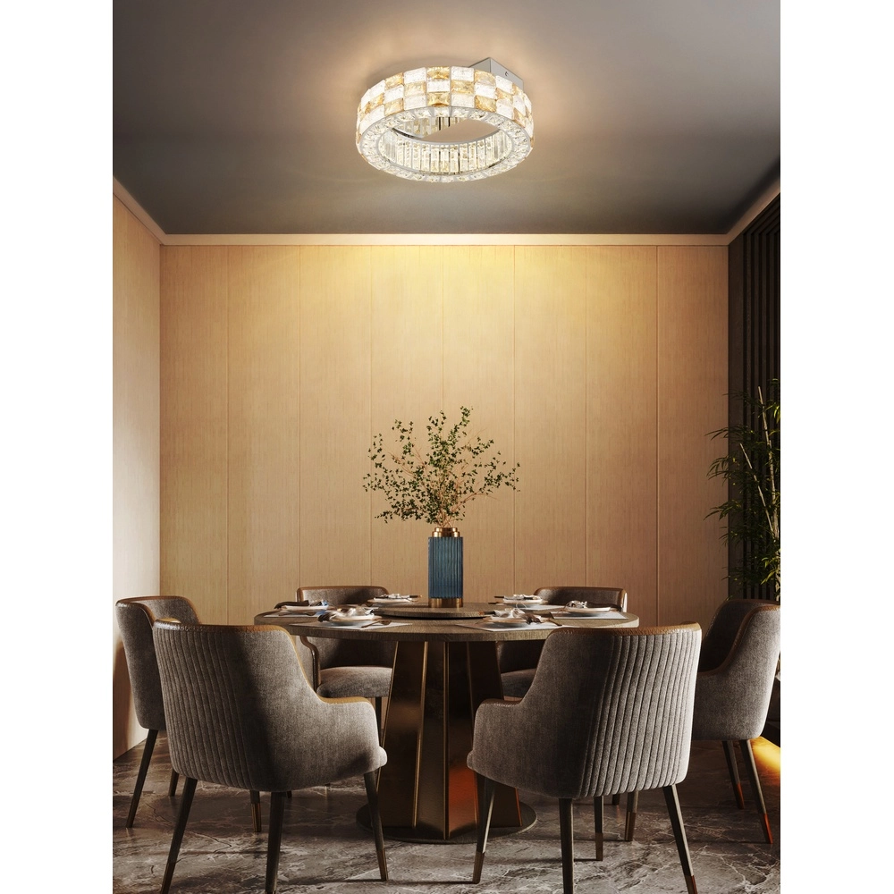 Ceiling lamp Lidia Ø 40cm chrome Globo 9007371580095
