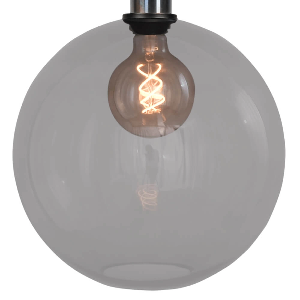 Hanging lamp Ø 30cm Bella 2 Dappled oil with smoke glass Masterlight 8718121334226