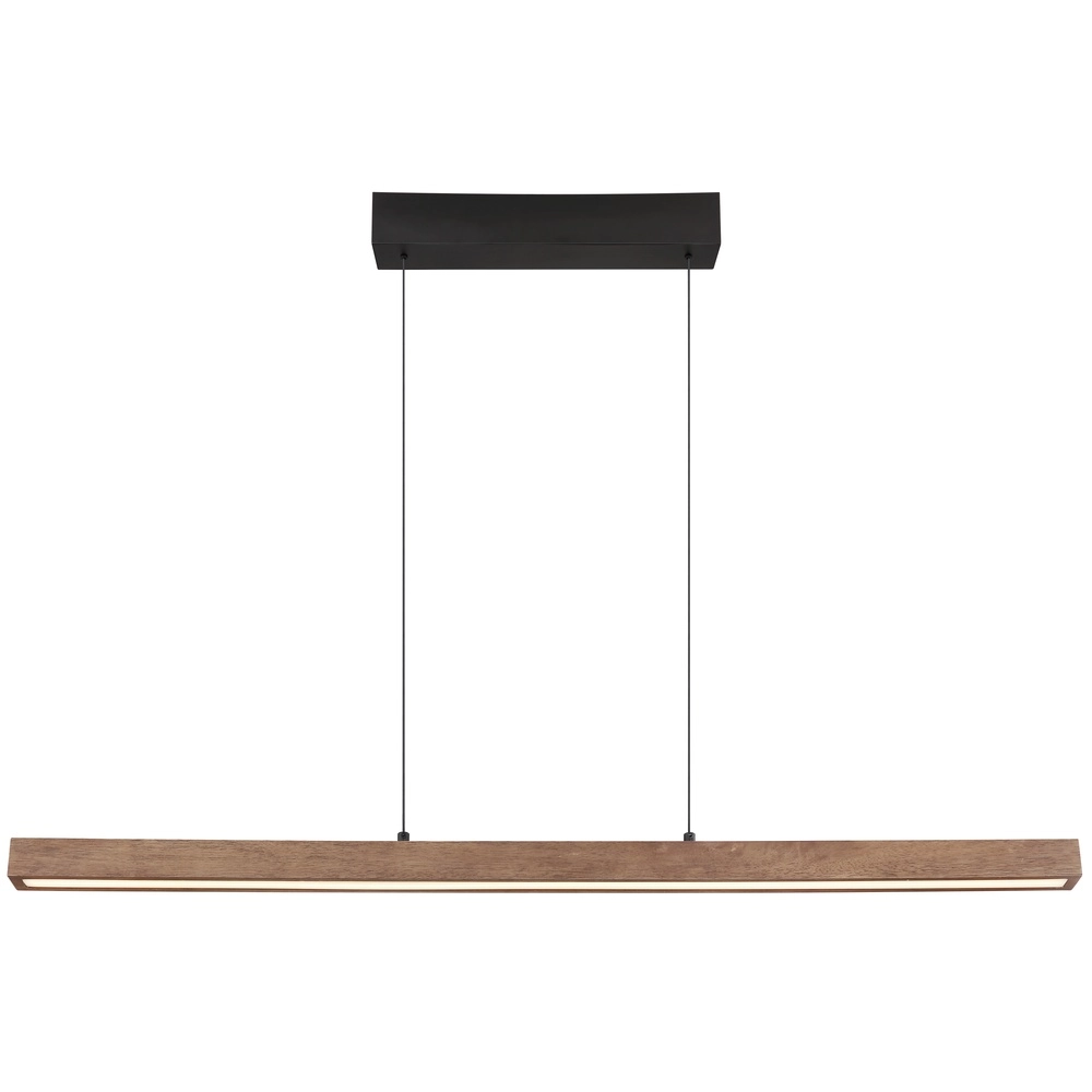 Sleek pendant lamp Olivus wood 115cm Globo 9007371455683