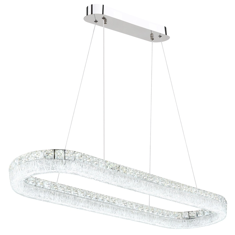 Pendant lamp Laurel Oval chrome Globo 9007371572779