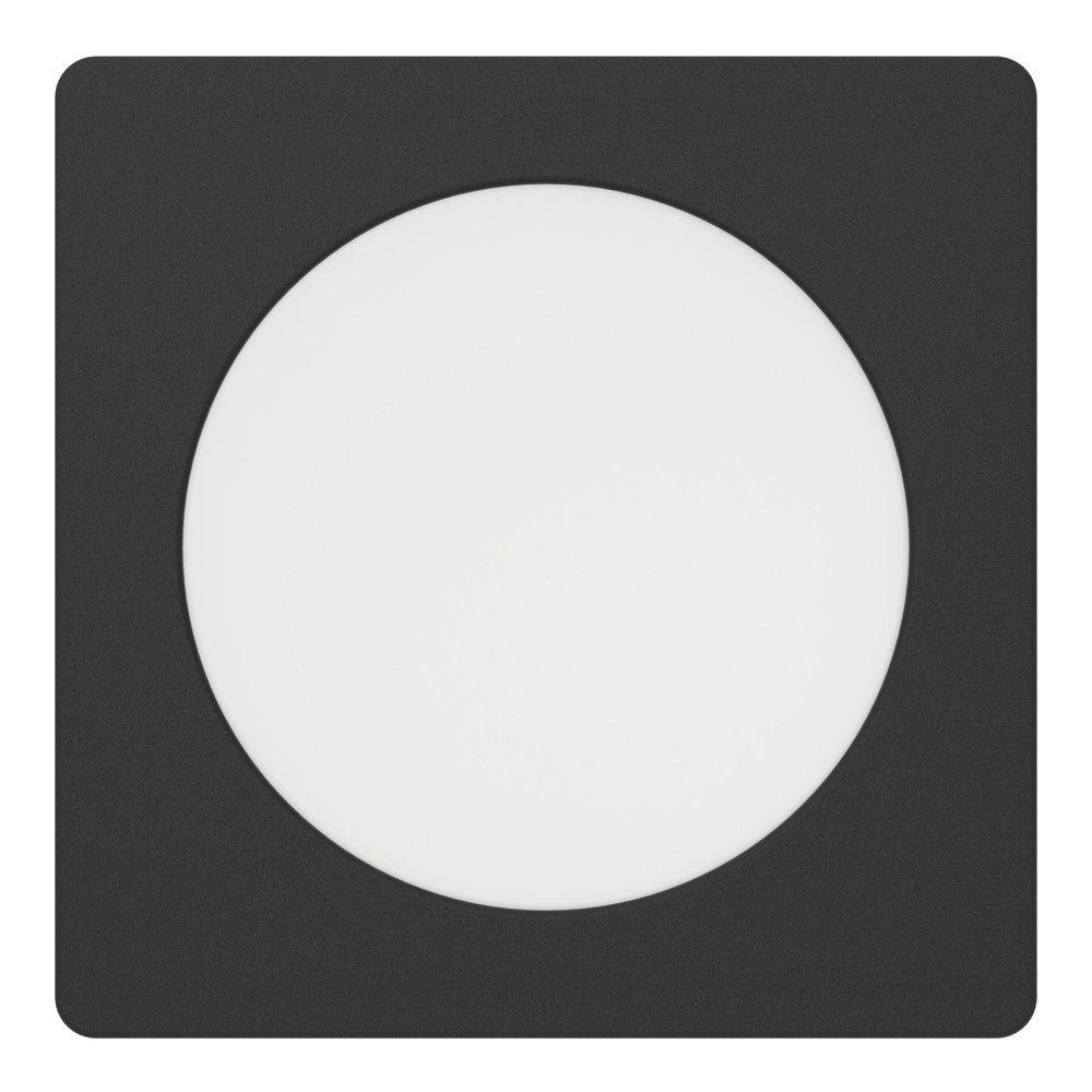 Recessed lamp Fueva 6 Square - Black - 11.9x11.9cm