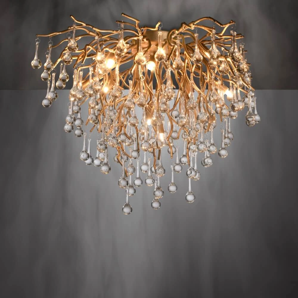 Chandelier Icicle brass 50cm Paul Neuhaus 4012248352083