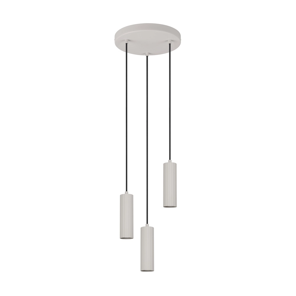 3-light pendant lamp Soka grey Trio 4017807658613