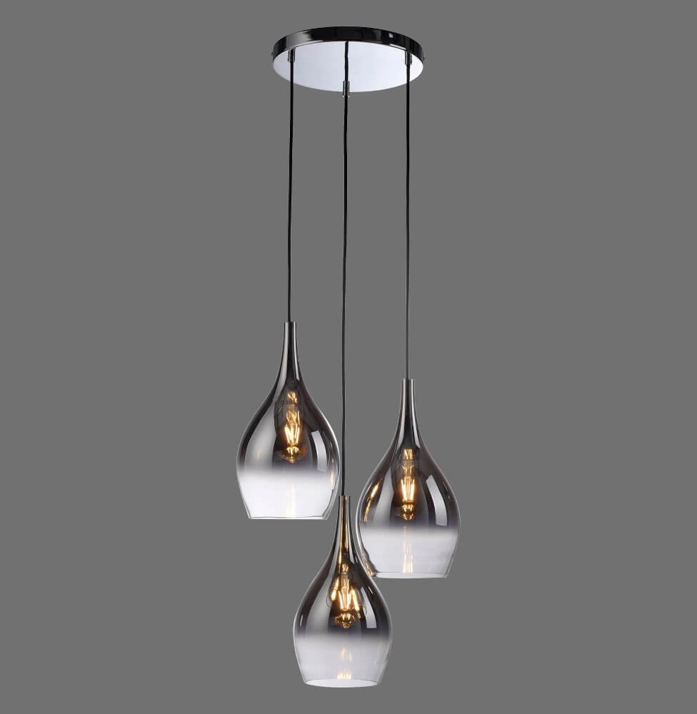 Modern pendant lamp Pilua 3-light round Paul Neuhaus 4012248366097