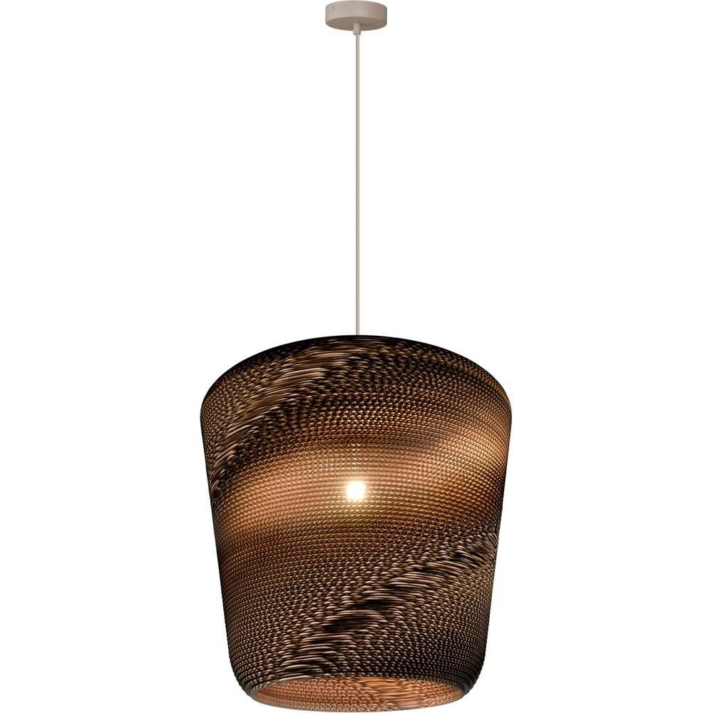 Sand pendant lamp Carta Moody Ø 54cm Think Paper shade