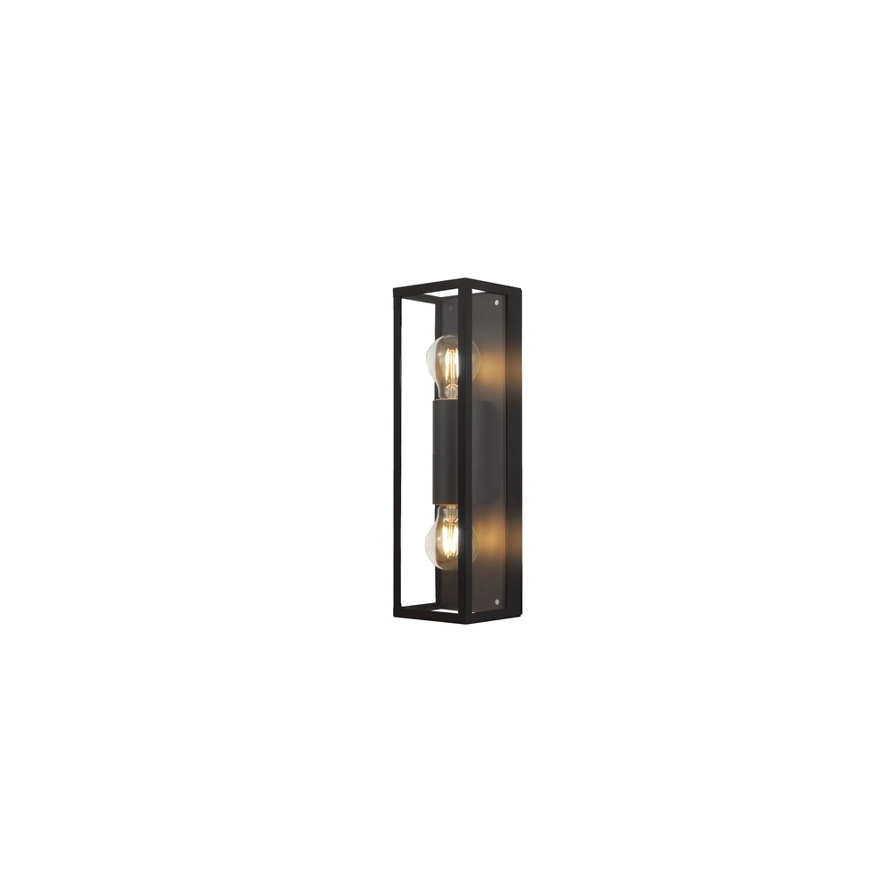Sleek outdoor lamp Alamonte 2 2x E27 - black