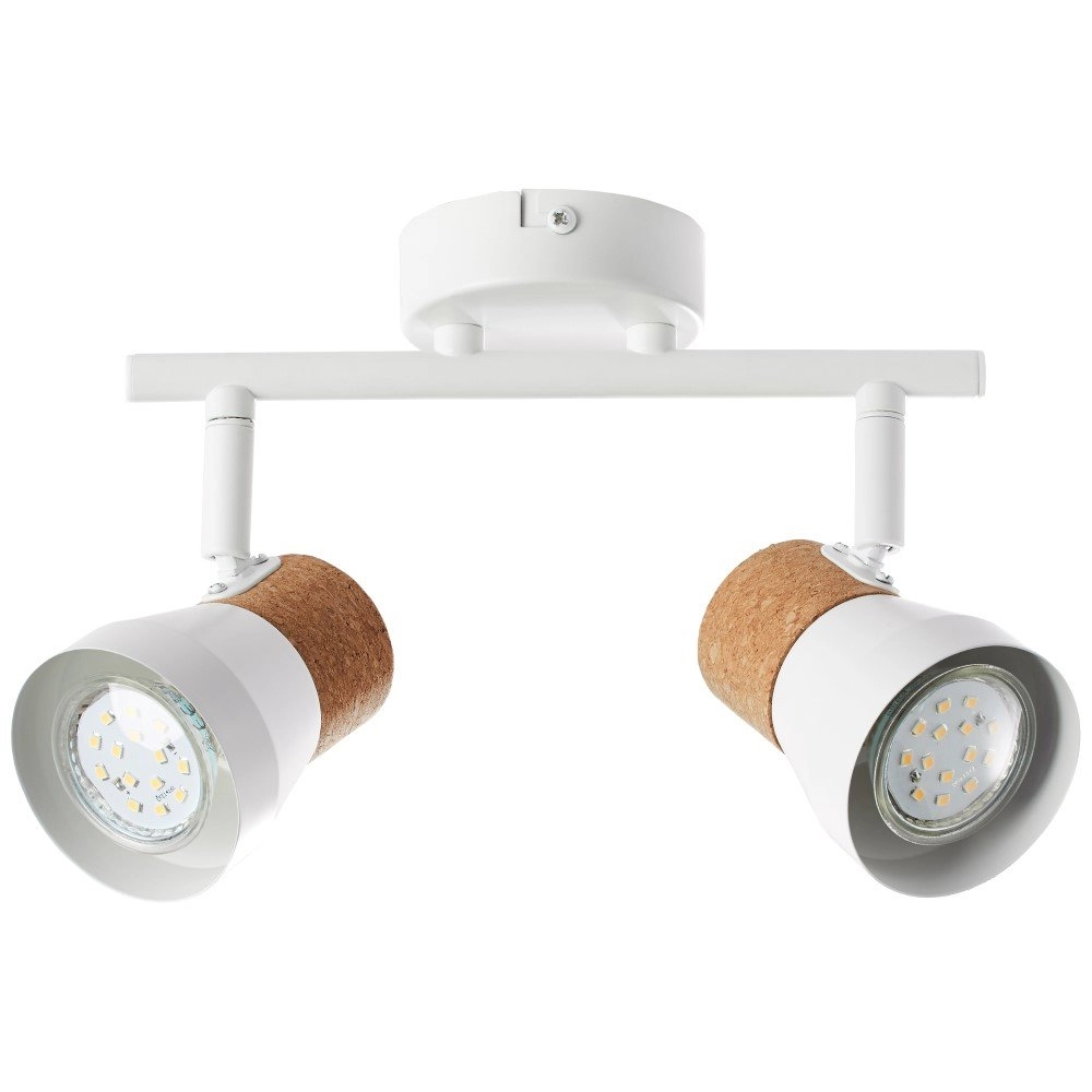 Cork ceiling spot Moka 2-light Brilliant 4004353321160